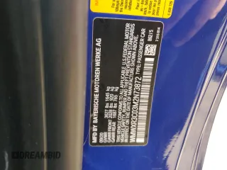 2021 MINI Hardtop Cooper с VIN WMWXR3C03M2N73872, выставлен на аукционе Copart как лот 45186265 с пробегом 37 484 миль миль и Списание • Salvage title. История ставок и продаж доступна на DreamBid. Изображение 13.