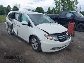 2015 Honda Odyssey EX-L z VIN 5FNRL5H62FB119389, wystawiony jako IAAI lot #42374378 z przebiegiem Nie podano mil oraz . Historia ofert i sprzedaży dostępna na DreamBid. Obrazek 1.