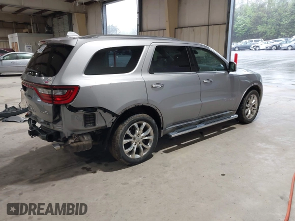 2016 Dodge Durango Citadel Anodized Platinum with VIN 1C4SDJET9GC459090, listed as a IAAI auction lot 41991478 with 115,924 mi miles and . Bid and sale history available at DreamBid. Image 4.