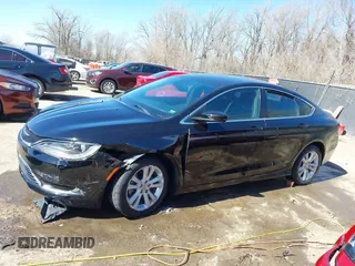 2015 Chrysler 200 Limited with VIN 1C3CCCABXFN662545, listed as a IAAI auction lot 41798590 with 76,766 mi miles. Bid and sale history available at carsss.com. Image 14.