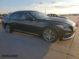 2018 Genesis G80 3.8L with VIN KMHGN4JE7JU270592, listed as a Copart auction lot 77489614 with 42,791 mi miles and Salvage Title. Bid and sale history available at carsss.com. Image 4.