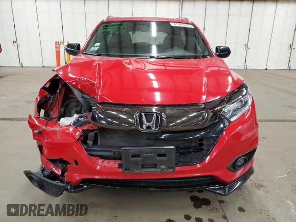2022 Honda HR-V Sport with VIN 3CZRU6H19NM731195, listed as a Copart auction lot 41741475 with 160,051 mi miles and Salvage Title. Bid and sale history available at carsss.com. Image 5.