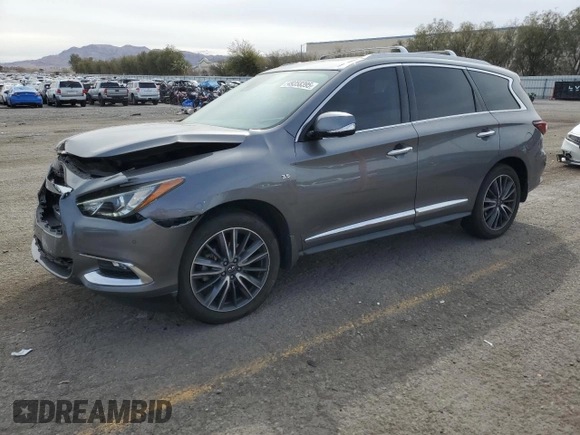 2019 Infiniti QX60 LUXE with VIN 5N1DL0MN8KC549442, listed as a Copart auction lot 49358395 with 65,283 mi miles and Salvage Title. Bid and sale history available at carsss.com. Image 1.