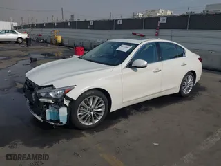 2021 Infiniti Q50 3.0t LUXE with VIN JN1EV7BP1MM705630, listed as a IAAI auction lot 41210889 with NaN miles. Bid and sale history available at carsss.com. Image 18.