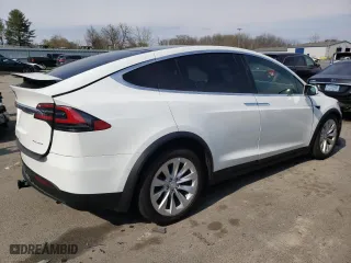 2020 Tesla Model X Long Range with VIN 5YJXCAE20LF221612, listed as a Copart auction lot 46043753 with 0 mi miles. Bid and sale history available at carsss.com. Image 3.