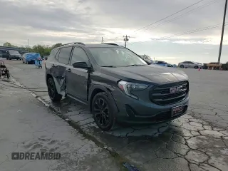 2019 GMC Terrain SLE with VIN 3GKALMEV8KL244030, listed as a Copart auction lot 53660025 with 142,220 mi miles and Salvage title. Bid and sale history available at DreamBid. Image 13.