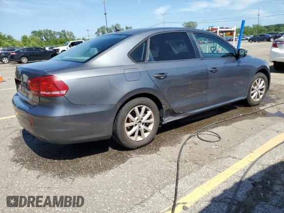 2013 Volkswagen Passat Wolfsburg Edition с VIN 1VWAH7A31DC038918, выставлен на аукционе Copart как лот 61846695 с пробегом 121 448 миль миль и Чистый • Clean title. История ставок и продаж доступна на DreamBid. Изображение 3.