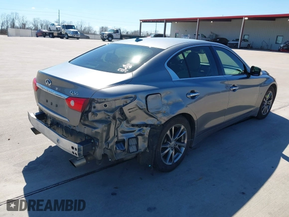2017 Infiniti Q50 Signature Edition with VIN JN1EV7AP7HM742236, listed as a IAAI auction lot 41662043 with 114,312 mi miles and . Bid and sale history available at DreamBid. Image 4.