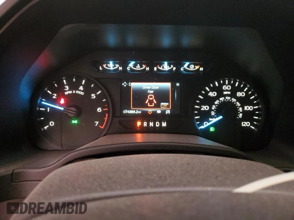 2020 Ford F-150 XL with VIN 1FTEW1EP8LFB74481, listed as a Copart auction lot 47647465 with 74,365 mi miles and Salvage Title. Bid and sale history available at carsss.com. Image 9.