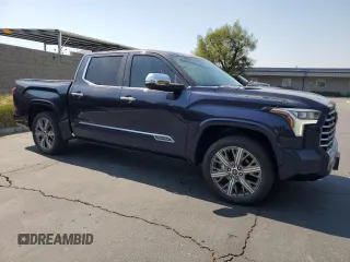 2023 Toyota Tundra Capstone Hybrid with VIN 5TFVC5DBXPX033319, listed as a Copart auction lot 73779344 with 9,723 mi miles and Salvage title. Bid and sale history available at DreamBid. Image 4.