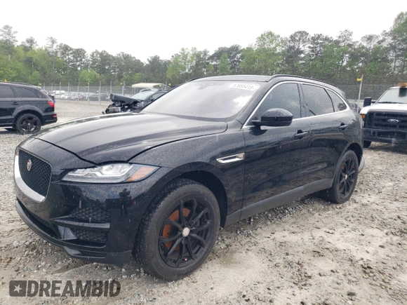 2018 Jaguar F-Pace 20d Prestige with VIN SADCK2FN5JA269472, listed as a Copart auction lot 52855415 with 54,329 mi miles and Clean Title. Bid and sale history available at DreamBid. Image 1.