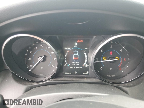 2017 Jaguar XF with VIN SAJBJ4BNXHCY32012, listed as a Copart auction lot 53871255 with 112,204 mi miles and Salvage Title. Bid and sale history available at DreamBid. Image 9.