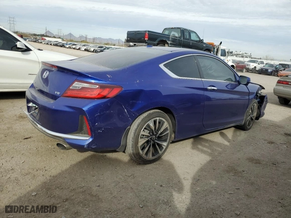 2016 Honda Accord Coupe EX-L with VIN 1HGCT2B81GA000212, listed as a Copart auction lot 44734235 with 15,182 mi miles and Salvage Title. Bid and sale history available at carsss.com. Image 3.