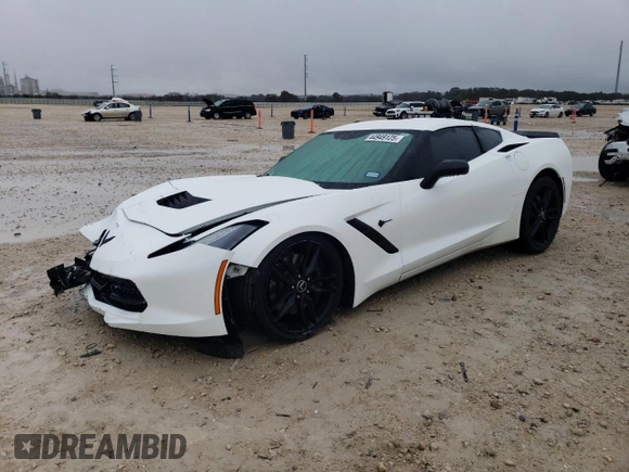 2014 Chevrolet Corvette Z51 2LT z VIN 1G1YJ2D7XE5126372, wystawiony jako Copart lot #44949125 z przebiegiem 98 179 mil mil oraz Szkoda całkowita • Salvage title. Historia ofert i sprzedaży dostępna na DreamBid. Obrazek 1.