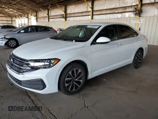 2024 Volkswagen Jetta S with VIN 3VW5M7BU7RM103801, listed as a Copart auction lot 59160625 with 52,465 mi miles and Salvage title. Bid and sale history available at DreamBid. Image 1.