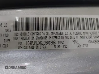 2020 Jeep Cherokee Altitude z VIN 1C4PJMLX6LD501886, wystawiony jako IAAI lot #42118677 z przebiegiem 41 853 mil mil oraz . Historia ofert i sprzedaży dostępna na DreamBid. Obrazek 9.