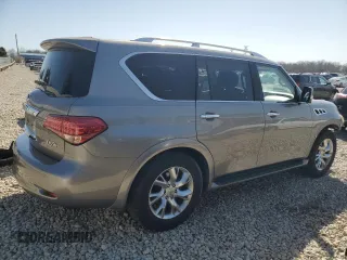 2012 Infiniti QX56 7-passenger with VIN JN8AZ2NF5C9518211, listed as a Copart auction lot 47942855 with 146,207 mi miles and Salvage Title. Bid and sale history available at carsss.com. Image 3.