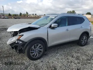 2016 Nissan Rogue SL with VIN 5N1AT2MT0GC744715, listed as a Copart auction lot 51742325 with 52,052 mi miles and Salvage Title. Bid and sale history available at carsss.com. Image 1.