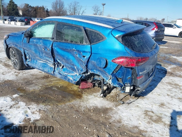 2019 Hyundai Tucson Sport with VIN KM8J33ALXKU857925, listed as a IAAI auction lot 41369786 with 41,365 mi miles. Bid and sale history available at carsss.com. Image 3.