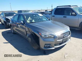 2017 Infiniti Q50 3.0t Premium with VIN JN1EV7ARXHM834958, listed as a IAAI auction lot 41730046 with 50,621 mi miles. Bid and sale history available at carsss.com. Image 1.