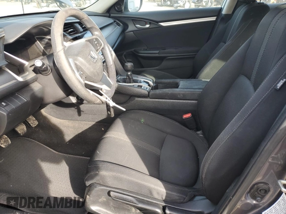 2017 Honda Civic EX-T with VIN 19XFC1E39HE025783, listed as a Copart auction lot 88150445 with 73,523 mi miles and Salvage Title. Bid and sale history available at DreamBid. Image 7.