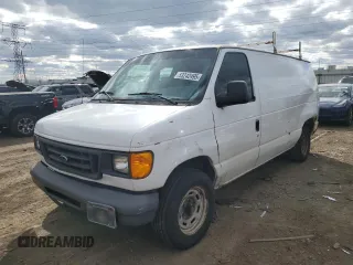 2006 Ford Econoline Cargo с VIN 1FTRE14W76DA41840, выставлен на аукционе Copart как лот 53242495 с пробегом 357 314 миль миль и Списание • Salvage title. История ставок и продаж доступна на DreamBid. Изображение 1.