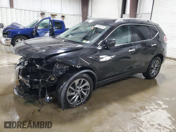 2016 Nissan Rogue S with VIN JN8AT2MV1GW131236, listed as a Copart auction lot 52955615 with 94,395 mi miles and Salvage Title. Bid and sale history available at carsss.com. Image 1.