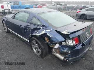 2012 Ford Mustang V6 Premium with VIN 1ZVBP8AM7C5268553, listed as a IAAI auction lot 41715730 with 97,848 mi miles. Bid and sale history available at carsss.com. Image 3.
