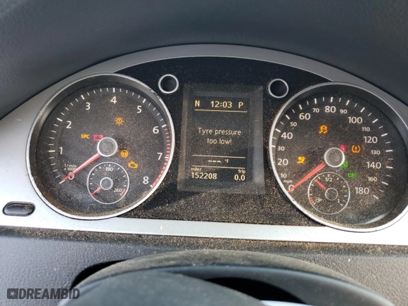2010 Volkswagen CC Sport with VIN WVWML7AN4AE517253, listed as a Copart auction lot 45034755 with 152,208 mi miles and Non Repairable. Bid and sale history available at carsss.com. Image 9.