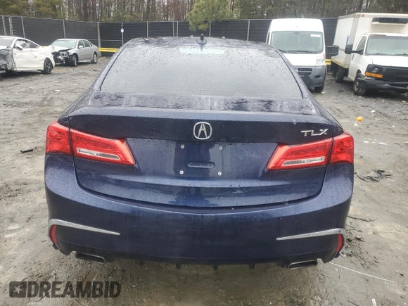 2020 Acura TLX w/Technology Pkg with VIN 19UUB2F49LA000919, listed as a Copart auction lot 83974594 with 25,502 mi miles and Salvage Title. Bid and sale history available at carsss.com. Image 6.