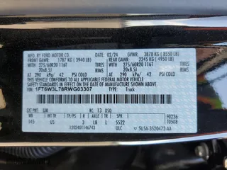 2024 Ford F-150 Lightning Flash with VIN 1FT6W3L78RWG03307, listed as a Copart auction lot 46805885 with 3,621 mi miles and Salvage Title. Bid and sale history available at carsss.com. Image 12.