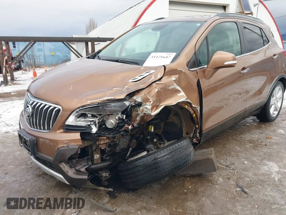 2016 Buick Encore Leather with VIN KL4CJCSB0GB571295, listed as a IAAI auction lot 41121647 with 30,936 mi miles. Bid and sale history available at carsss.com. Image 6.