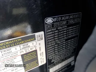 2020 Land Rover Range Rover HSE with VIN SALGS2RU7LA574256, listed as a Copart auction lot 54855955 with 43,429 mi miles and Salvage title. Bid and sale history available at DreamBid. Image 13.