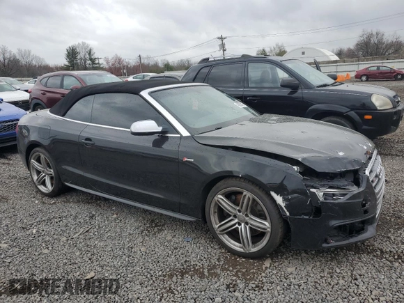 2013 Audi S5 Premium Plus z VIN WAUCGAFHXDN007684, wystawiony jako Copart lot #49976475 z przebiegiem 59 301 mil mil oraz Szkody całkowita. Historia ofert i sprzedaży dostępna na DreamBid. Obrazek 4.