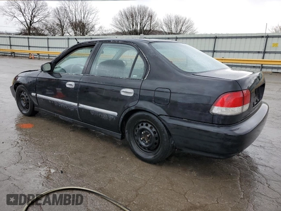 1998 Honda Civic LX with VIN 1HGEJ6579WL053784, listed as a Copart auction lot 47759575 with 298,142 mi miles and Salvage Title. Bid and sale history available at DreamBid. Image 2.
