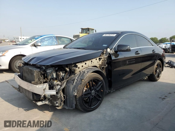 2018 Mercedes-Benz CLA 250 with VIN WDDSJ4EB9JN537001, listed as a Copart auction lot 56726373 with 75,350 mi miles and . Bid and sale history available at DreamBid. Image 1.