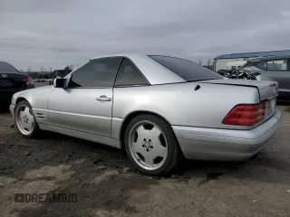 2000 Mercedes-Benz SL-Class with VIN WDBFA68F5YF189917, listed as a Copart auction lot 80144894 with 145,414 mi miles and Salvage Title. Bid and sale history available at carsss.com. Image 2.