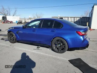 2021 BMW M3 with VIN WBS53AY07MFL43939, listed as a Copart auction lot 42085465 with 55,003 mi miles and Salvage title. Bid and sale history available at DreamBid. Image 2.