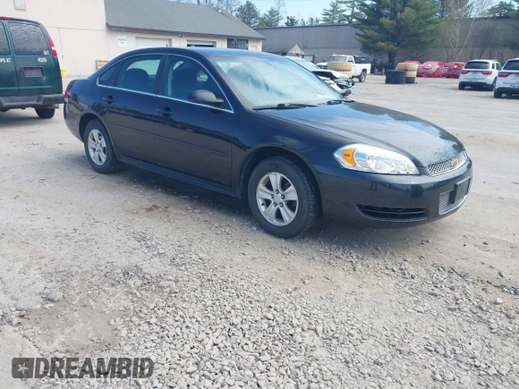 2012 Chevrolet Impala LS Retail with VIN 2G1WA5E36C1234992, listed as a IAAI auction lot 42094459 with 105,327 mi miles and . Bid and sale history available at DreamBid. Image 1.