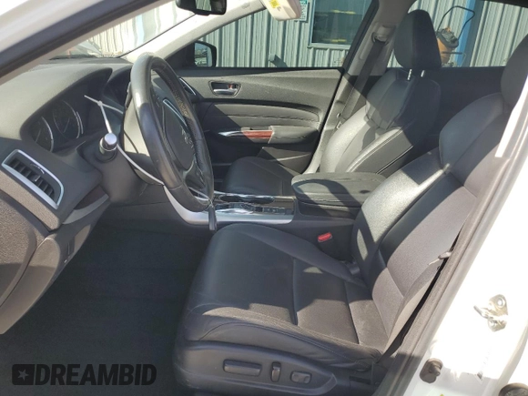 2015 Acura TLX V6 with VIN 19UUB2F38FA010465, listed as a Copart auction lot 49511815 with 153,232 mi miles and Salvage Title. Bid and sale history available at carsss.com. Image 7.