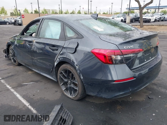 2023 Honda Civic Sport with VIN 2HGFE2F50PH542989, listed as a IAAI auction lot 42184805 with Not provided miles and . Bid and sale history available at DreamBid. Image 3.
