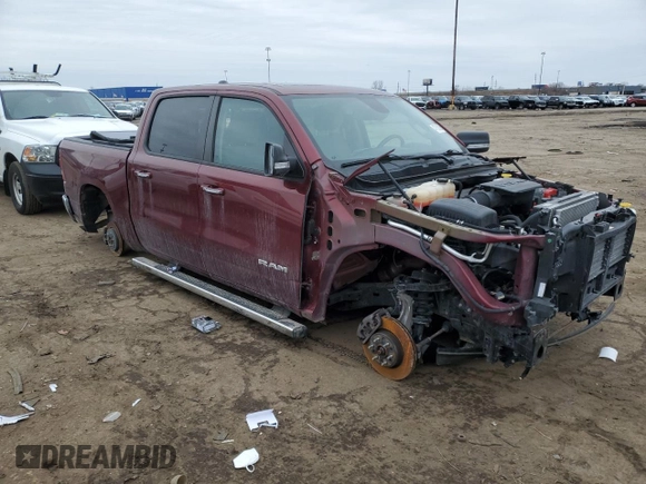 2019 Ram 1500 Big Horn/Lone Star with VIN 1C6RRFFG7KN674938, listed as a Copart auction lot 47053805 with 74,790 mi miles and Clean Title. Bid and sale history available at carsss.com. Image 4.