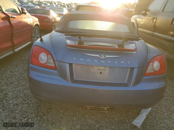 2005 Chrysler Crossfire Limited with VIN 1C3AN65L55X058376, listed as a Copart auction lot 74088984 with 0 miles and Salvage Title. Bid and sale history available at carsss.com. Image 6.