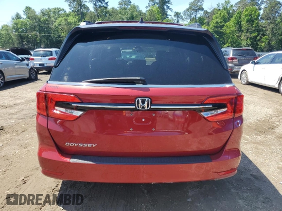 2022 Honda Odyssey EX with VIN 5FNRL6H50NB011140, listed as a Copart auction lot 56473855 with 30,976 mi miles and Salvage Title. Bid and sale history available at DreamBid. Image 6.