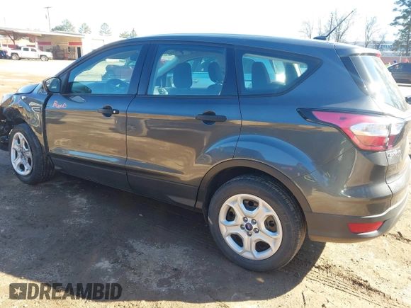 2018 Ford Escape S with VIN 1FMCU0F77JUA84538, listed as a IAAI auction lot 41611602 with 28,284 mi miles and . Bid and sale history available at carsss.com. Image 3.