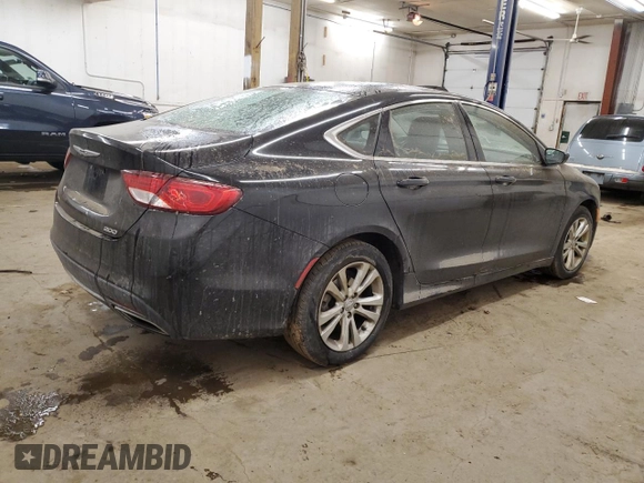 2015 Chrysler 200 Limited with VIN 1C3CCCAG7FN685096, listed as a Copart auction lot 83343374 with 189,299 mi miles and Non Repairable. Bid and sale history available at carsss.com. Image 3.