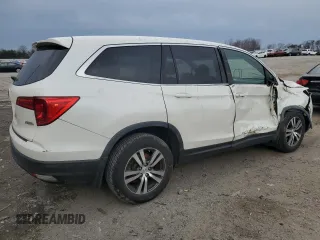2017 Honda Pilot EX with VIN 5FNYF6H39HB079653, listed as a Copart auction lot 46905335 with 126,475 mi miles and Salvage Title. Bid and sale history available at DreamBid. Image 3.