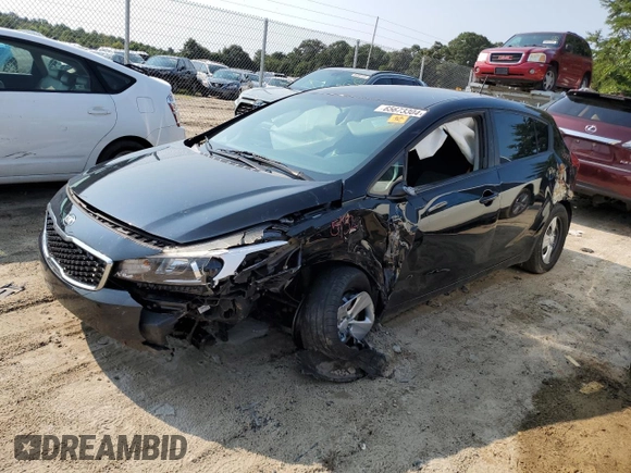 2017 Kia Forte LX with VIN KNAFK5A85H5684822, listed as a Copart auction lot 65673304 with 91,840 mi miles and Salvage Title. Bid and sale history available at DreamBid. Image 1.