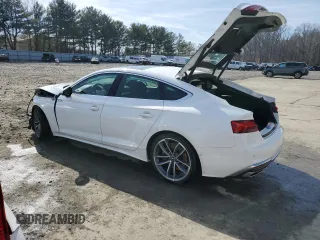 2023 Audi A5 Sportback S line Prestige z VIN WAUEACF5XPA031247, wystawiony jako Copart lot #46597395 z przebiegiem 34 097 mil mil oraz Szkoda całkowita • Salvage title. Historia ofert i sprzedaży dostępna na DreamBid. Obrazek 2.