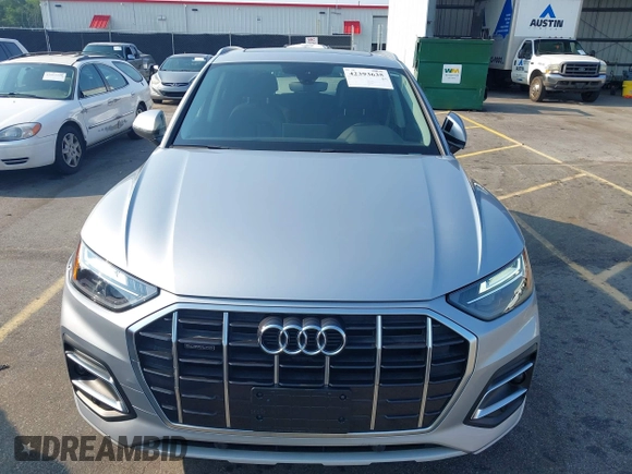 2021 Audi Q5 Premium with VIN WA1AAAFY4M2004691, listed as a IAAI auction lot 42393635 with 17,802 mi miles and . Bid and sale history available at DreamBid. Image 12.